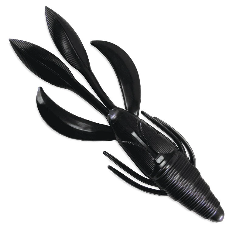 Culprit Incredi-Bug Black 4-1/2" 6pk Lures & Bait Culprit Incredi-Bug Black 4-1/2" 6pk Lures & Bait