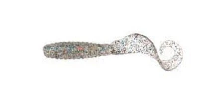Sea Striker Got-Cha Curltail Grub Clear/Silver Flake 4" 20pk Sea Striker Got-Cha Curltail Grub Clear/Silver Flake 4" 20pk