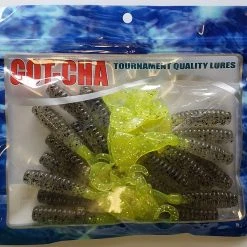 Lures & Bait Sea Striker Got-Cha Curltail Grub Smoke/Chartreuse 4