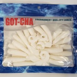 Sea Striker Got-Cha Curltail Grub White 4" 20pk