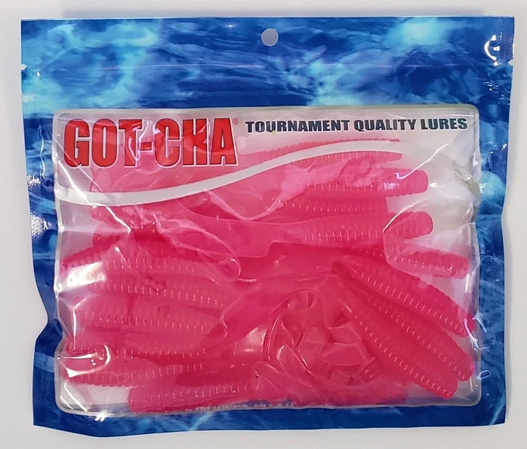 Sea Striker Got-Cha Curltail Grub Pink 6" 20pk Lures & Bait Sea Striker Got-Cha Curltail Grub Pink 6" 20pk Lures & Bait
