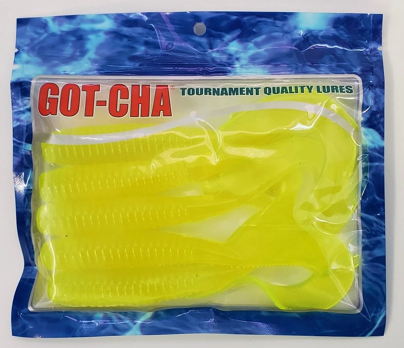 Lures & Bait Sea Striker Got-Cha Curltail Grub Chartreuse 8" 5pk Lures & Bait Sea Striker Got-Cha Curltail Grub Chartreuse 8" 5pk