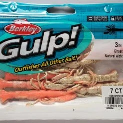 Berkley Gulp! Ghost Shrimp Natural With Sparkle 3" 7pk
