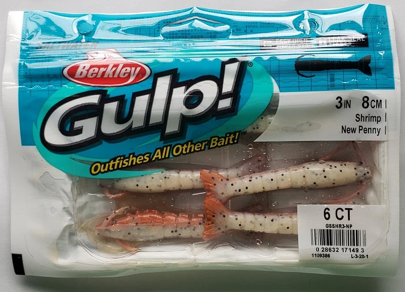 Berkley Gulp! Shrimp New Penny 3" 6pk Berkley Gulp! Shrimp New Penny 3" 6pk