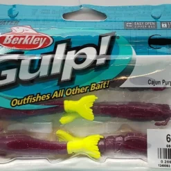 Berkley Gulp! Shrimp Cajun Purple/Chartreuse 3