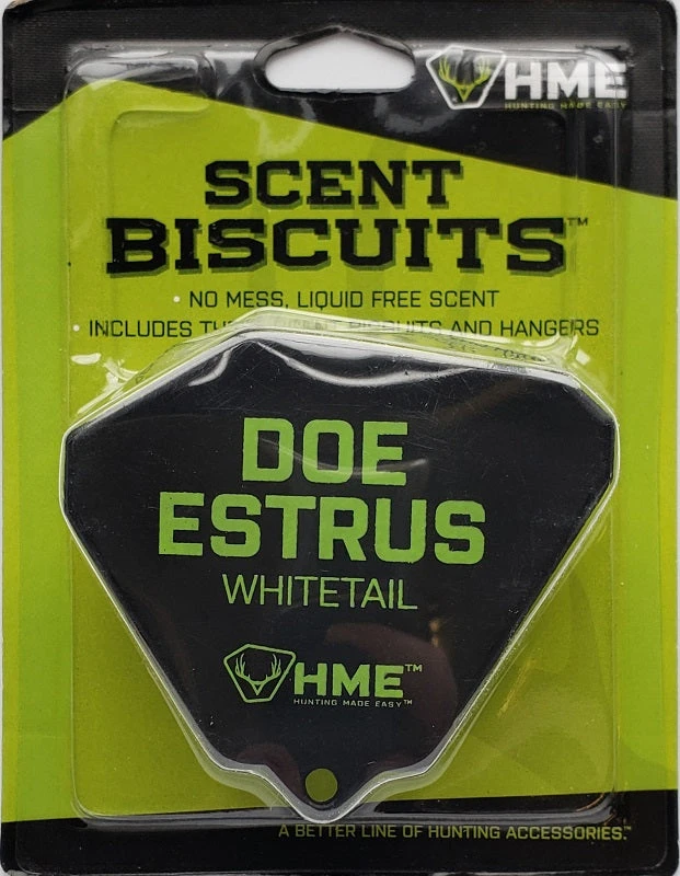 HME Products Hunting HME Scent Biscuit Doe Estrus Whitetail Scent 3 Pack HME-WAF-EST 3 HME Products Hunting HME Scent Biscuit Doe Estrus Whitetail Scent 3 Pack HME-WAF-EST