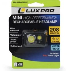 Lux-Pro LP720 HP Rechargeable LED Headlamp 208 Lumens