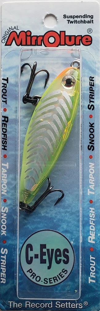 MirrOlure C-Eye Pro-Series Twitchbait C17MR-CHSB 4 MirrOlure C-Eye Pro-Series Twitchbait C17MR-CHSB