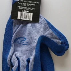 American Maple Promar Latex Grip Glove Blue GL200
