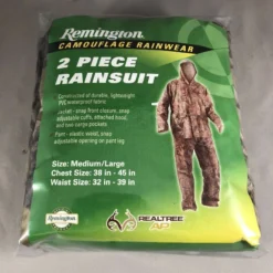 Remington Camouflage 2 Piece Rainsuit Realtree AP 8033 Hunting Clothing