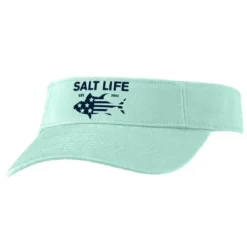 Women Salt Life Visor Red White And Bluefin Aruba SLM20100
