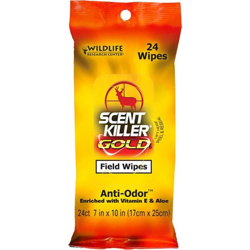 Hunting Wildlife Research Scent Killer Gold Field Wipes 24pk 1295 3 Hunting Wildlife Research Scent Killer Gold Field Wipes 24pk 1295